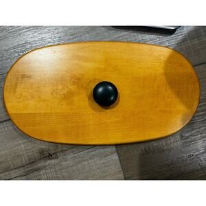 Longaberger WoodCrafts OVAL Traditions Fellowship LID Green knob